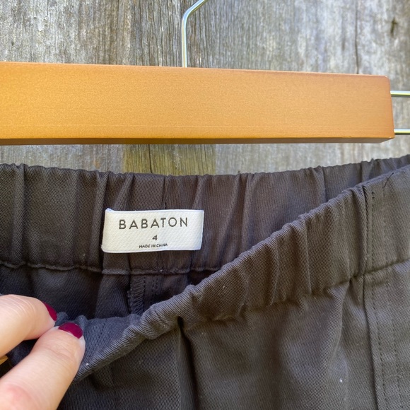 ARITZIA BABATON titan pant cargo straight leg black trousers size 4 - Picture 11 of 13